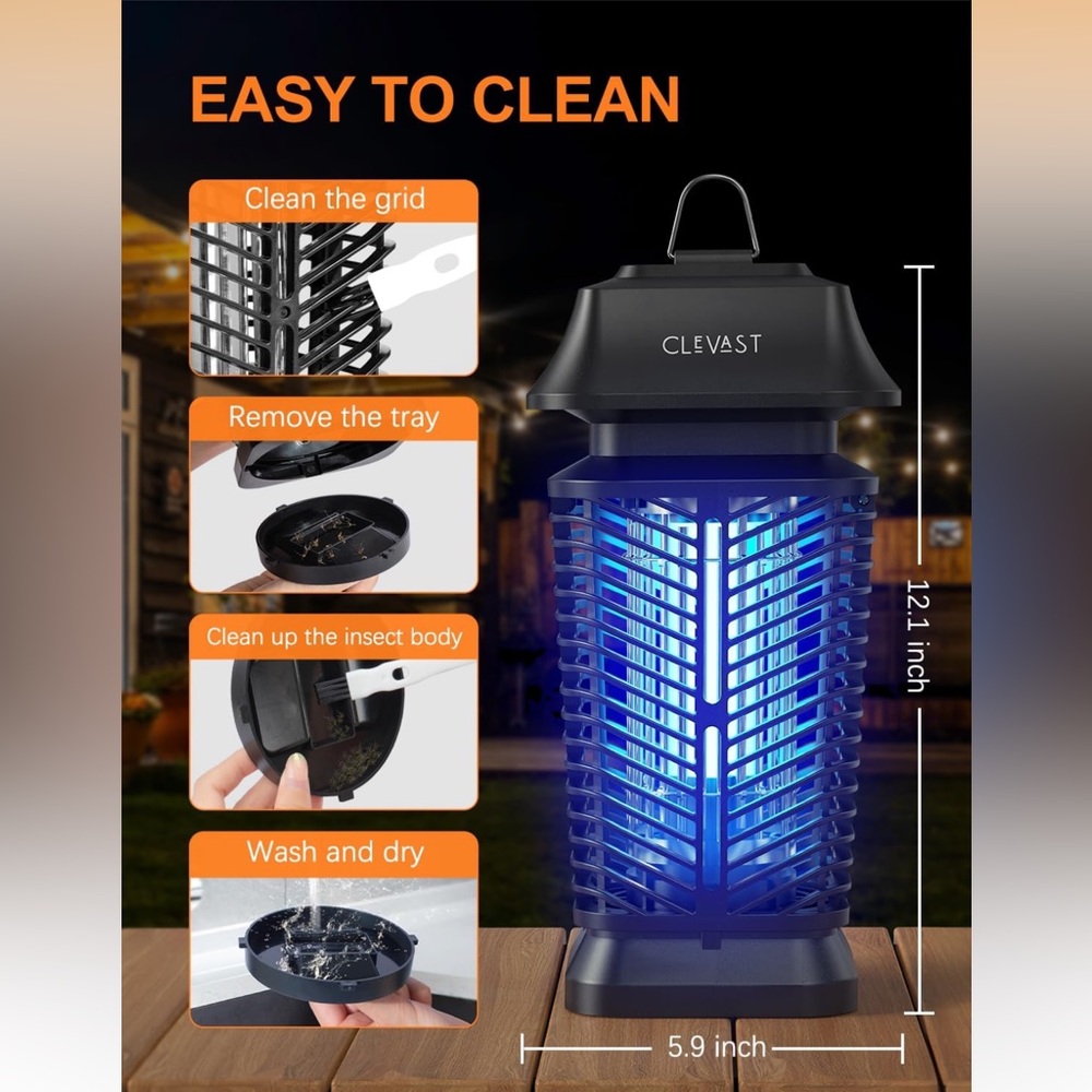 CLEVAST Bug Zapper Outdoor